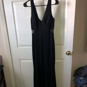 Black maxi dress